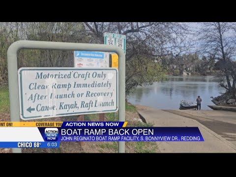 City of Redding reopens John Reginato Boat Ramp as crews work to repair damage caused by flood