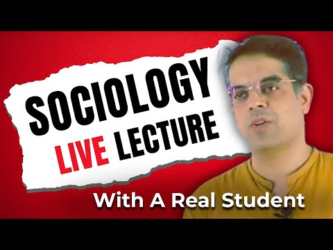 UPSC Sociology Optional Live Lecture | Answering Questions Of A Real Student | Shekhar Sir