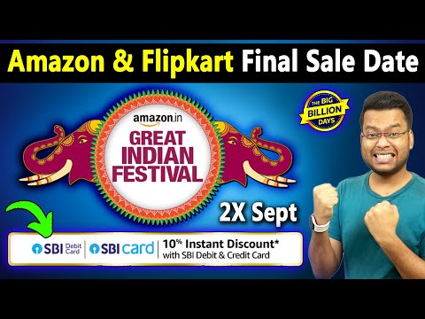 Flipkart Big Billion Day Sale Date & Amazon Great Indian Sale Date | Big Billion Day Flipkart 2024