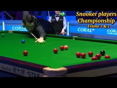 Snooker players championship Ronnie O’Sullivan Vs Neil Robertson ( frame 1 & 2).