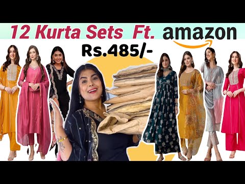 12 Beautiful Kurta Sets For Festivals and Weddings From AMAZON 🎀🛍️🫶🏻