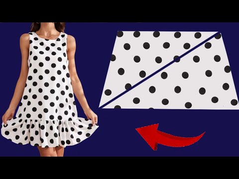 ❣️Very Stylish 🪡 Very Easy No Pattern Beautiful Dresses 🧵 Cut and Sew ✂️ Trends Dresses Idea 💐