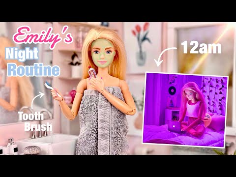 Emily’s Nighttime Routine! Barbie Doll Routine Video - Emily’s Vlog