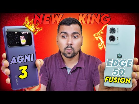 Lava Agni 3 vs Moto Edge 50 Fusion ⚡ Full Comparison with Battery Drain, BGMi Gaming & Camera Test