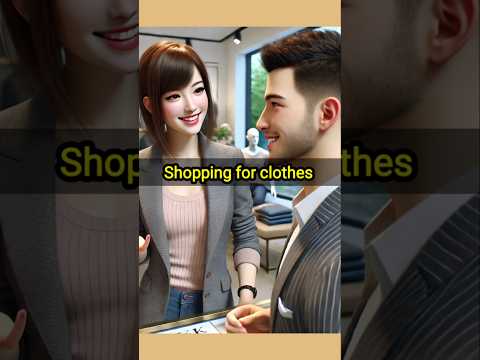 Shopping for Clothes Daily English conversation practice #englishspeaking #shorts #ytshorts  #ingles