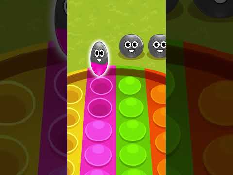 😍 SURPRISE Toys On Pop It Dancing Balls Game #shorts #educationalvideo