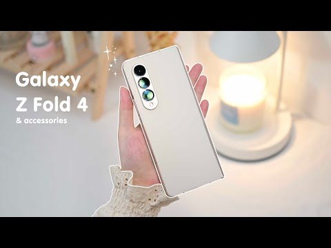 galaxy z fold 4 unboxing ✨ aesthetic | S PEN fold edition | Galaxy earbud 2 |accessories