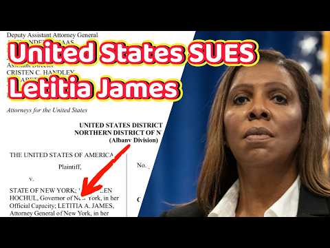 Dept. of Justice SUES Letitia James and New York for VIOLATING Federal Law! #letitiajames #newyork