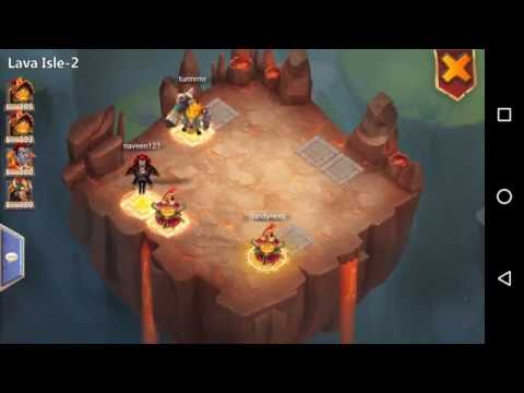 Castle Clash Lava Isle 2 for low might heroes 100% wins