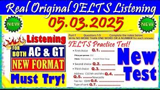 IELTS LISTENING PRACTICE TEST 2025 WITH ANSWERS | 05.03.2025