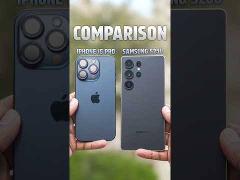 Samsung S25 Ultra vs iPhone 15 Pro 🔥 Camera Comparison #shorts #samsung #apple