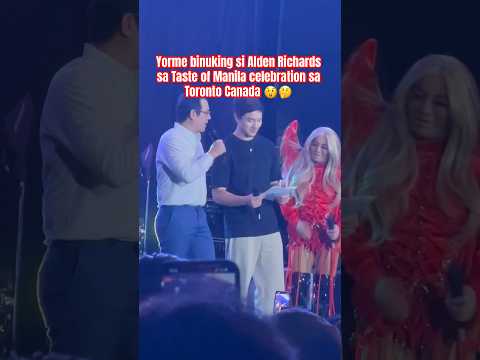 Alden Richards binuking ni Isko Moreno aka Yorme sa Taste of Manila celebration sa Toronto #yorme