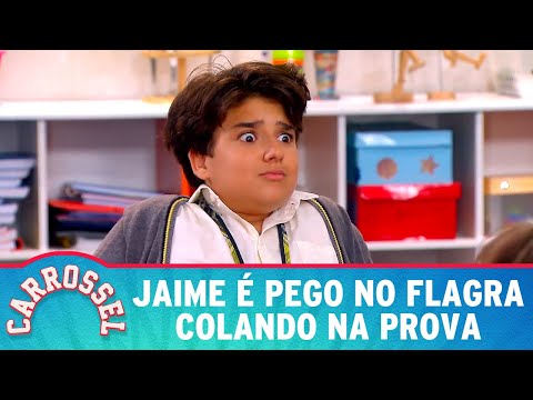 Jaime é pego no flagra colando, Rafael descobre e aluno se desespera | Carrossel 2022