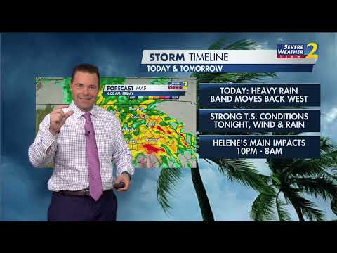 Hurricane Helene: Timeline for Georgia Thursday and Friday