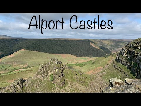 Alport Castles The Peak District Drone footage UK largest landslide