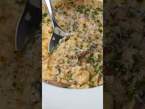 Triple Mushroom Truffle Risotto #shorts