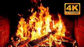 🔥 Cozy Fireplace 4K (12 HOURS). Fireplace with Crackling Fire Sounds. Fireplace Ambience