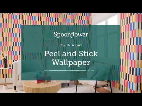 DIY in a Day - Spoonflower's Peel and Stick Wallpaper