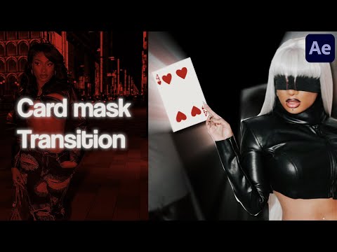 Unique Card Mask transition - After effects tutorial