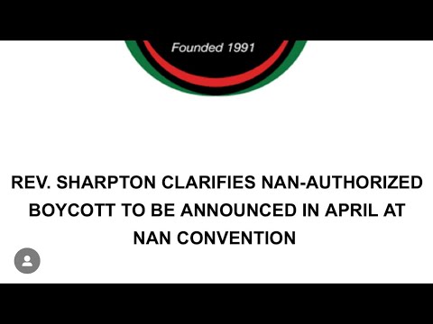 DEI BLACKOUT IS NOT LED BY AL SHARPTON