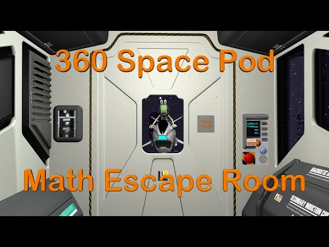 VR Space Pod Escape - Math Escape Room - Mage Math 5 Minute Video