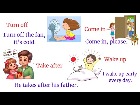 Phrasal Verbs with Simple Examples | Fun English Learning for Beginners | English Speaking Practice