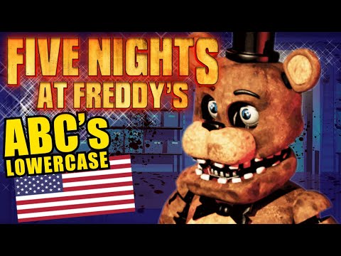 Five Nights at Freddys FNAF Teaching the ABC's in Lowercase Letters Alphabet English Video for Kids