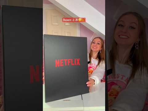 [ASMR] UNBOXING THE *WORLDS BIGGEST* NETFLIX ADVENT CALENDAR 2024!!😱🎬🎁⁉️ (BOXES 2-8!!🫢) #Shorts