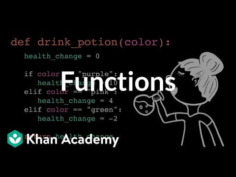 Functions | Intro to CS - Python | Khan Academy