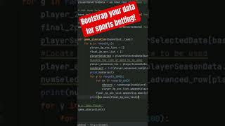 Create Sports Betting Models with Small Data #sportsbetting #python #sportsbettingtips