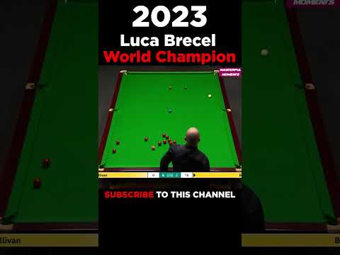 Luca Brecel's WORLD CHAMPIONSHIP 2023 WINNING SHOTS #shorts #snooker #snookermoments #cuesports #wst