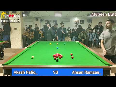 Snooker Match Ahsan Ramzan Vs Aakash Rafiq | 1st Round Match | Babri Snooker Academy | Snooker 2025