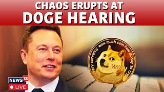 DOGE Senate Hearing LIVE | Chaos Erupts During DOGE Hearing | Elon Musk | US Senate LIVE | N18G