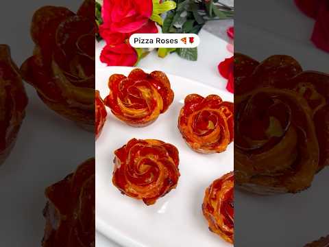 Pizza Roses!🍕🌹Make for your special Valentine🥰 #PizzaRoses #ValentinesDay #ValentinesDayRecipe