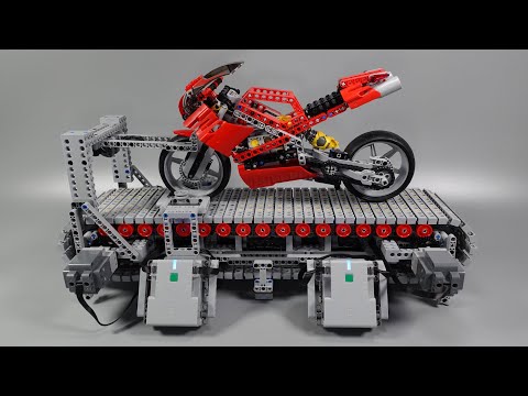 Lego Motorcycle Suspension Testing Device