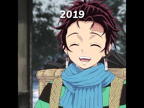 Tanjiro smile 2023 ans 2019  :,) \\  #anime #demonslayer #kny #time