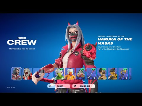 HARUKA OF THE MASKS (FORTNITE CREW) & NEW SIMONE BUNDLE