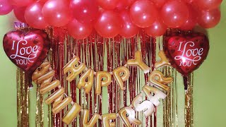 How to decorate home for Anniversary Party |Easy & quick decoration ideas at home| Party Decorations