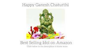 KAANUS ECO Friendly Ganesha Statue, Water Soluble Clay Idol