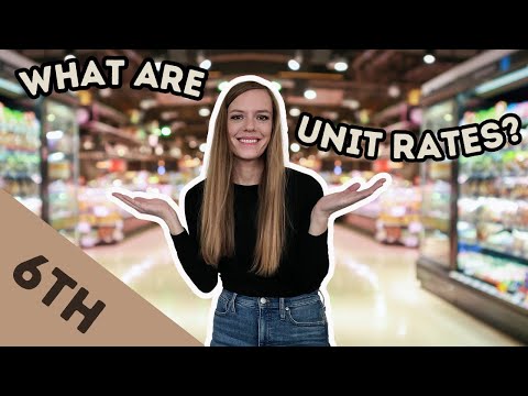 UNIT RATES [Real World Examples] 6th Grade Math