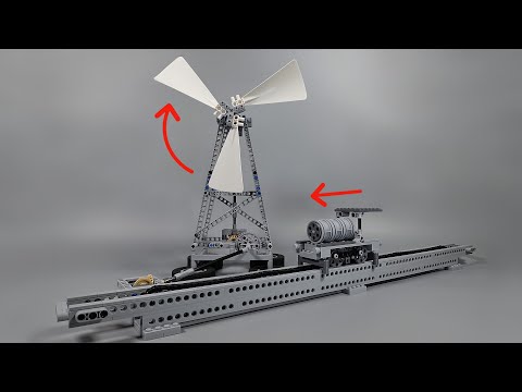 Wind-Powered Lego Train