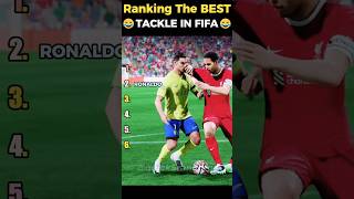 Ranking The BEST TACKLE In FIFA 😂 #fifa #eagames #football