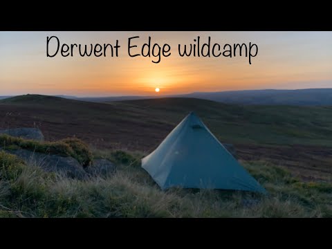 Peak District walk & wild camp Upper Derwent Valley, beautiful drone footage, Derwent edge, lost lad