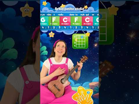 "Twinkle Twinkle Little Star" on the ukulele #music #learning #tutorial #chords #beginner #french