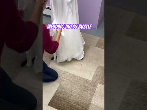 Let’s bustle a wedding dress! #weddinggown #sewingtechniques