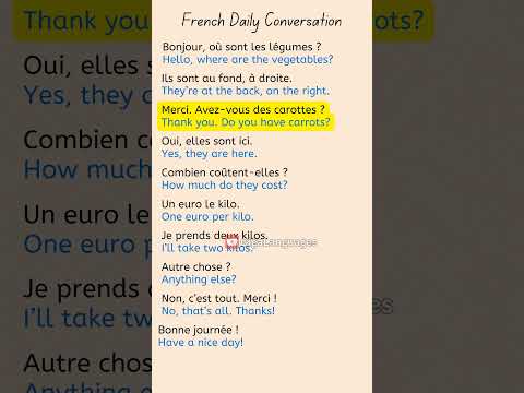 #FrenchConversation - At the Supermarket (Au Supermarché) #LearnFrench #FrenchLesson