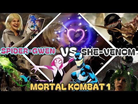 Spider-Gwen Vs She-Venom but it’s Mortal Kombat 1