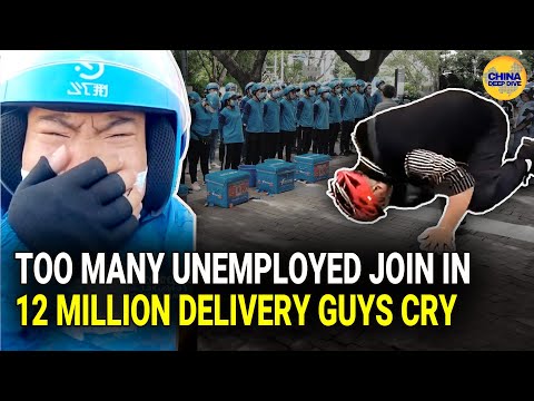 Kneeling, crying and begging…more and more Chinese food delivery riders struggle to survive