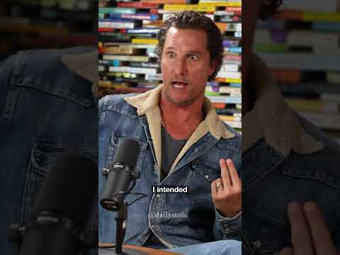 Self Consciousness is the Enemy | Matthew McConaughey & Ryan Holiday