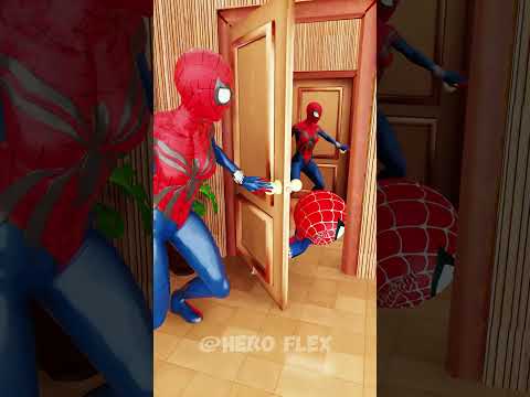 Spider Girl Pranked Lil Spidey 😂😂😂 #funny #animation #spiderman